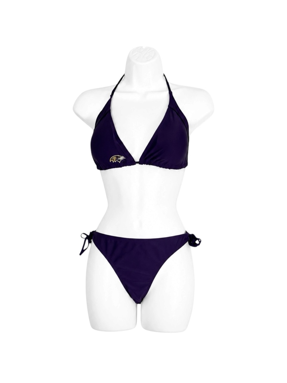 Baltimore Ravens Bikini Womens L Top M Bottom Purple Team Apparel Swimsuit